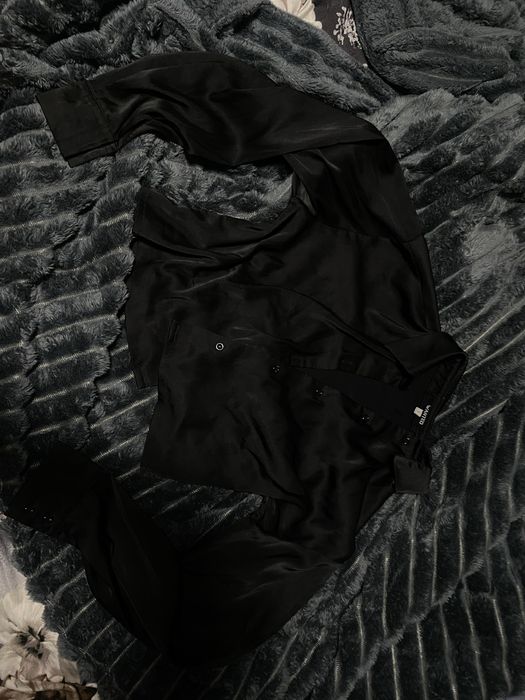 Рубашка атласна укорочена