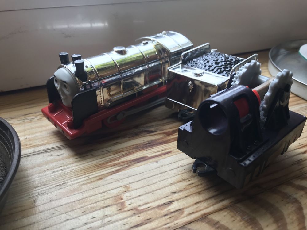 Thomas and friends trackmaster Merlin lokomotywa z wagonami