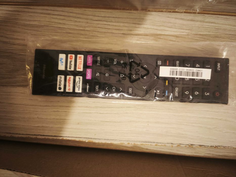Comando TV hisense novo