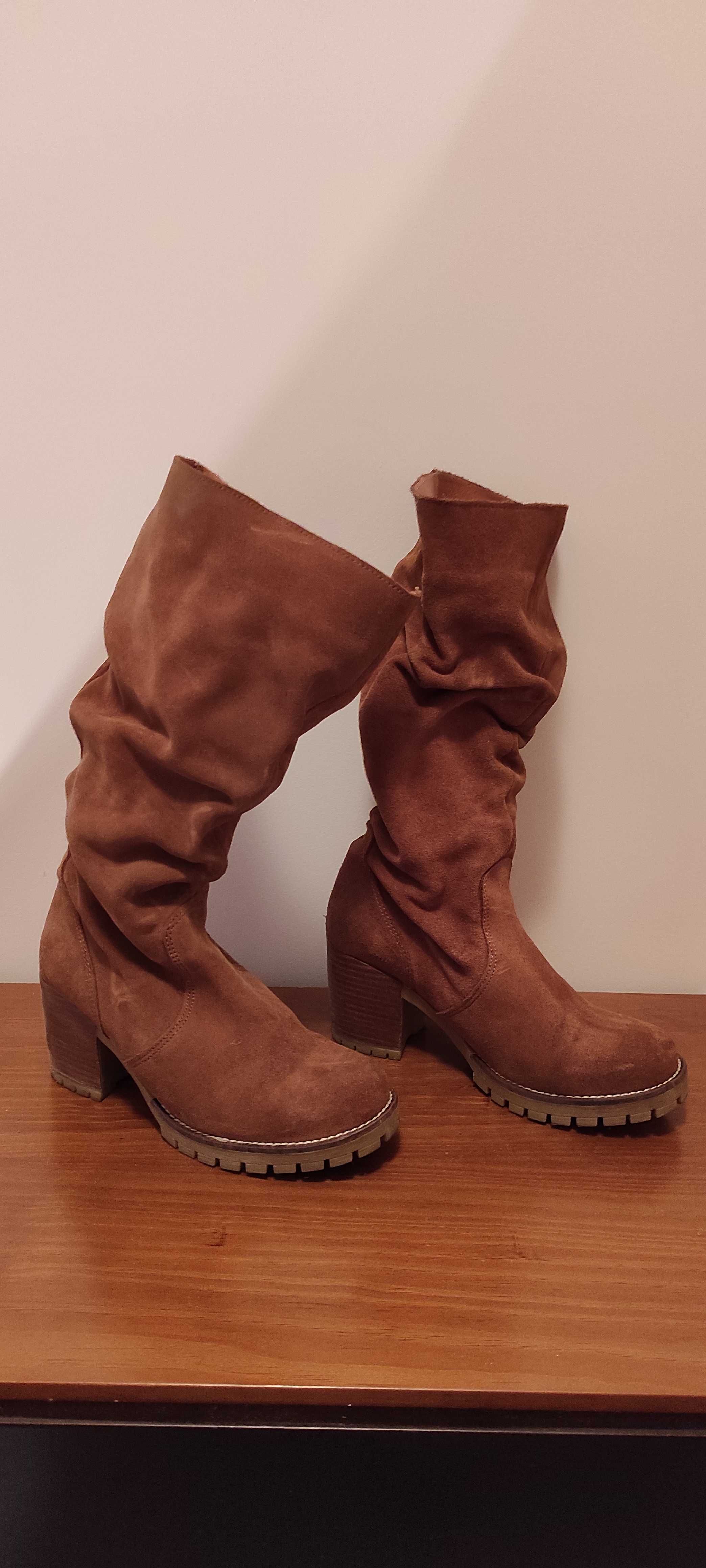 Botas camel TAM 37