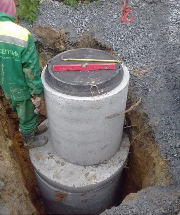 Каналізація септик з бетонних кілець доставка копка 12/14/19 м3