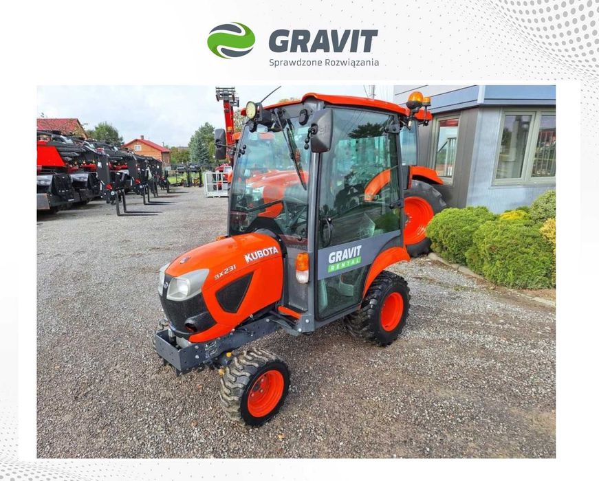 Ciągnik komunalny KUBOTA BX231CAB - od dealera, GWARANCJA, pług GRATIS