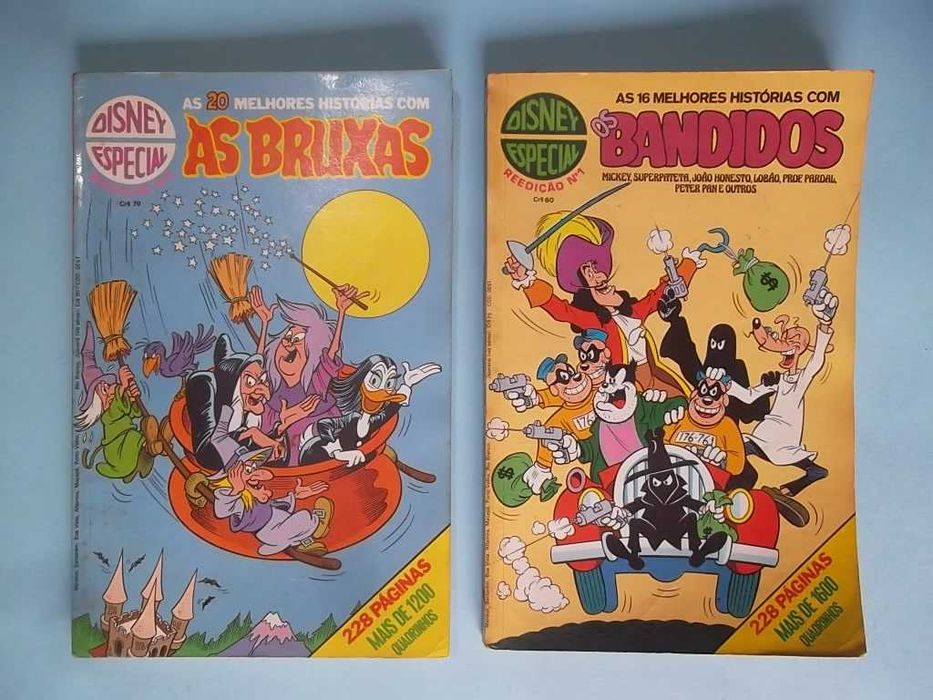 Disney Especial - Reedição. Lote de revistas dos anos 80.
