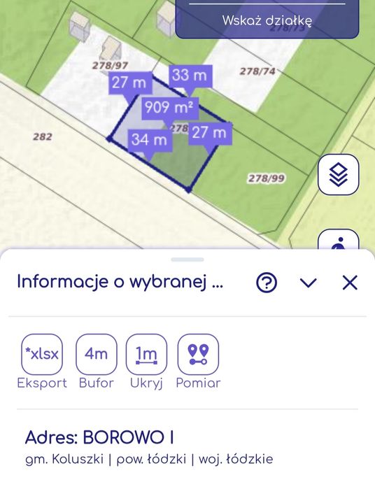 Sprzedam działkę budowlaną 910 m2