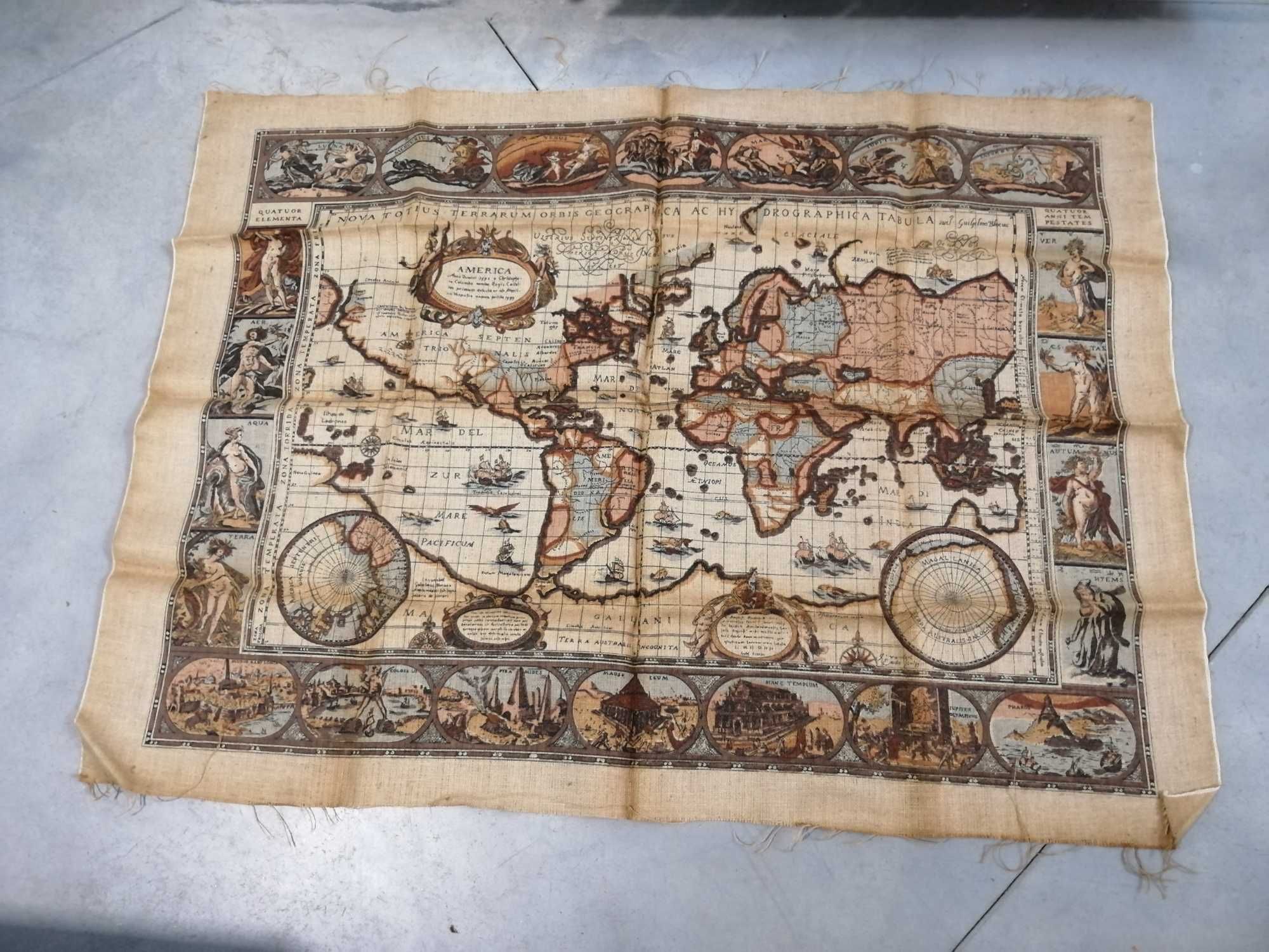 tela representando o mapa mundo