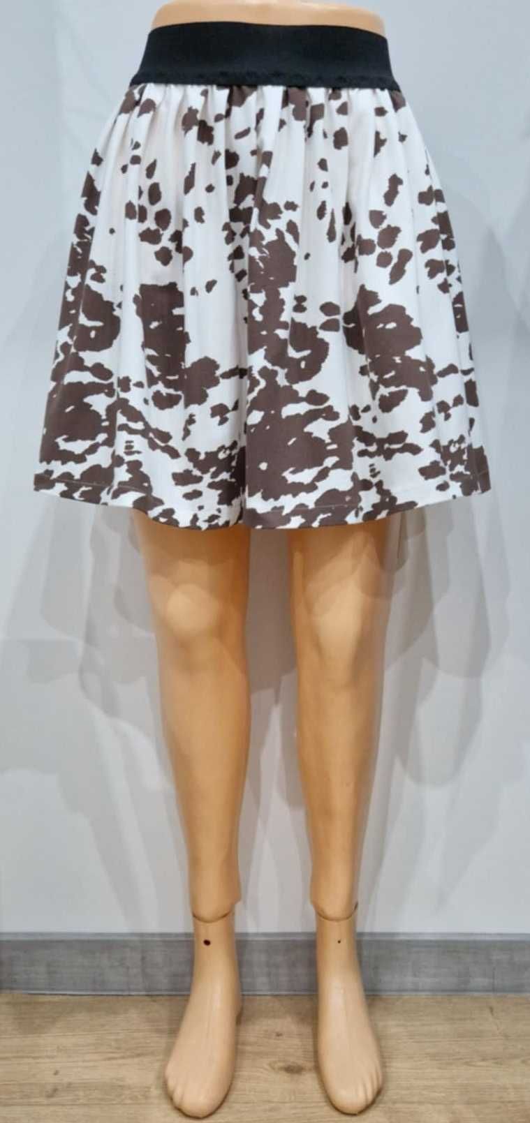 Spódnica damska w krowie łaty, M/L, mini