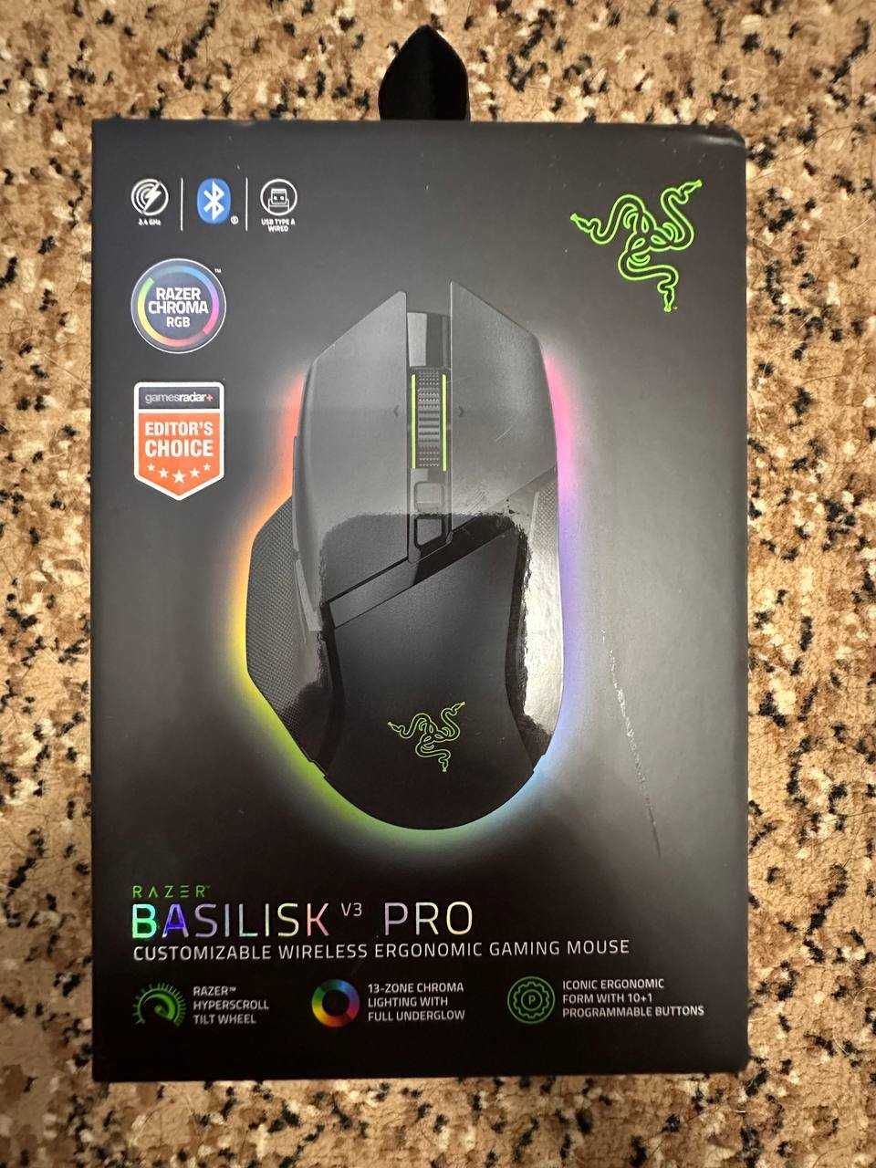Миша Razer Basilisk V3 Pro Wireless Black (RZ01-04620100-R3G1)