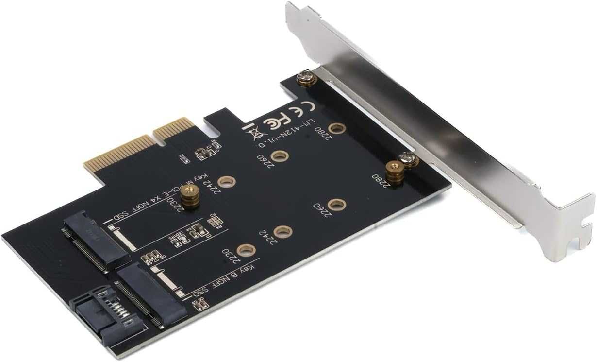 Karta konwertera PC2xNVME SSD na kartę PCI-e 3.0 x4 konwerter dysków