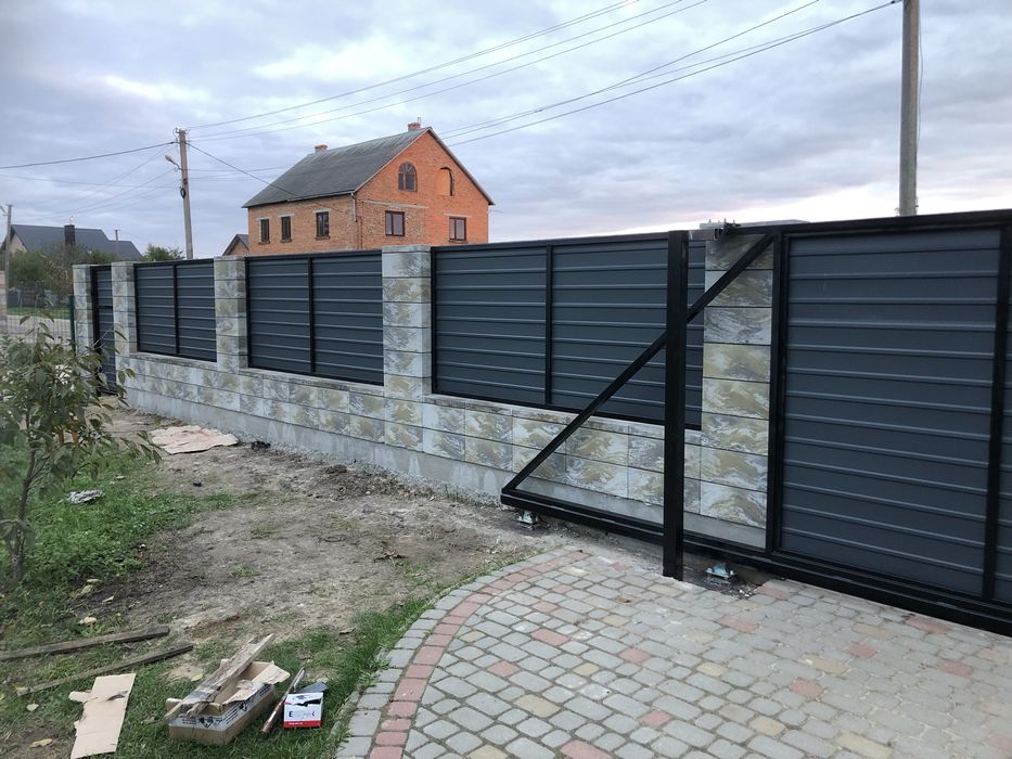 Готові каркаси відкатних воріт + Механізми.