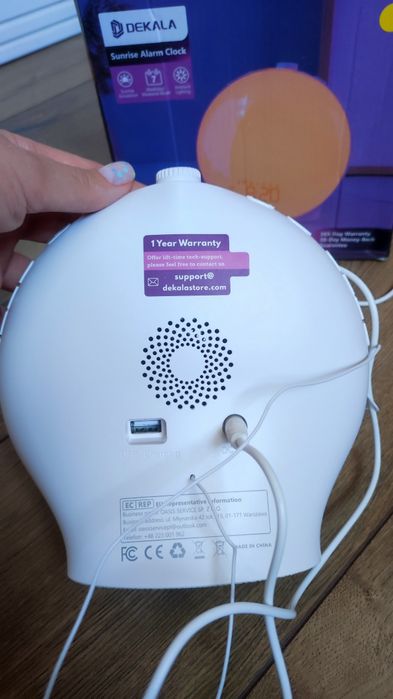 Нічник світильник Dekala з годинником та будильником