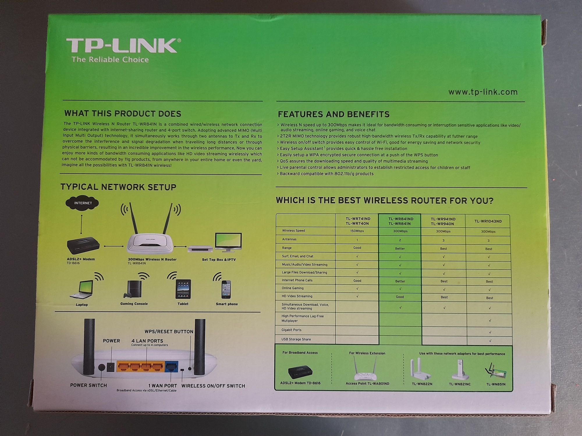 Router TP-link TL-W841N