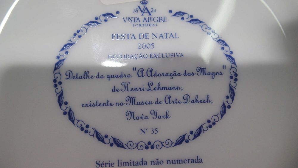 Pratos de Natal Vista Alegre