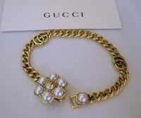 Gucci bransoletka perły