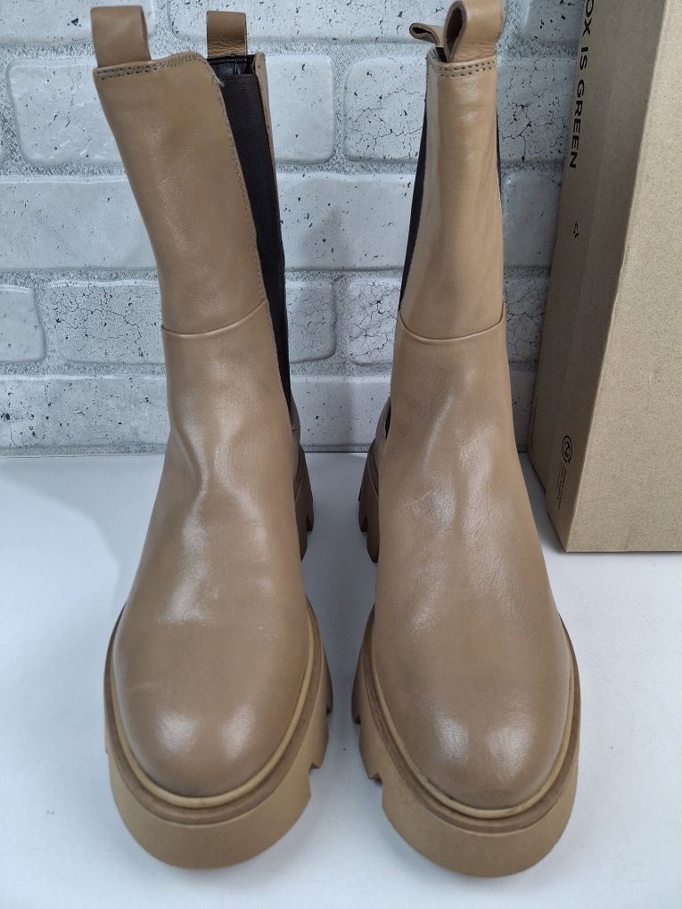 Botki sztyblety Clarks Motive 2.0 r.39,5 skóra naturalna