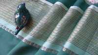 Orientalna haftowana tkanina AZJA [kupon materiału] zasłony obrus