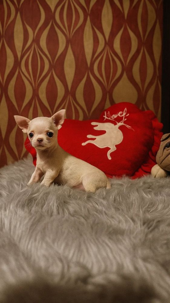 Menino Chihuahua mini mini , branquinho