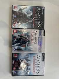 Gry PC ASSASSIN’S Creed/Zestaw 3szt/Nowe zafoliowane !