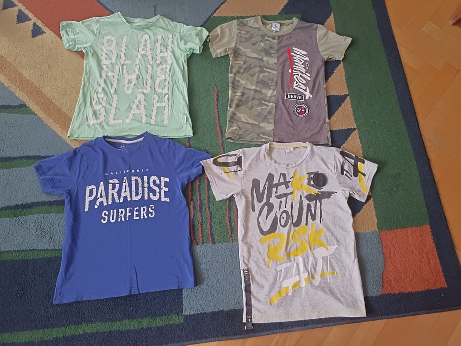 Ubrania letnie dla chłopca r.146/152