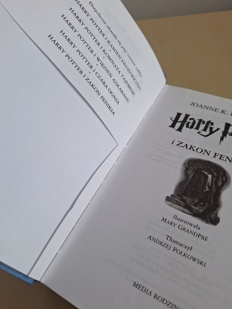 Rowling Harry Potter i Zakon Feniksa twarda oprawa
