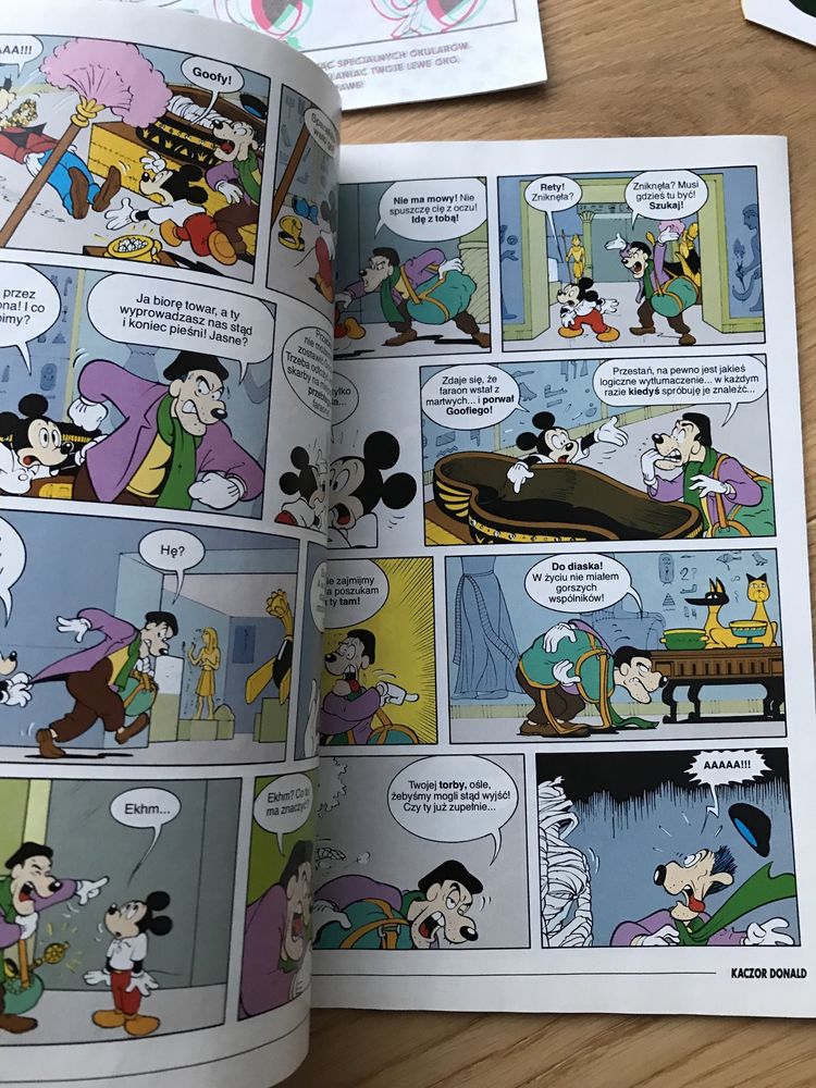 Czasopismo Kaczor Donald dodatek komiks 3D