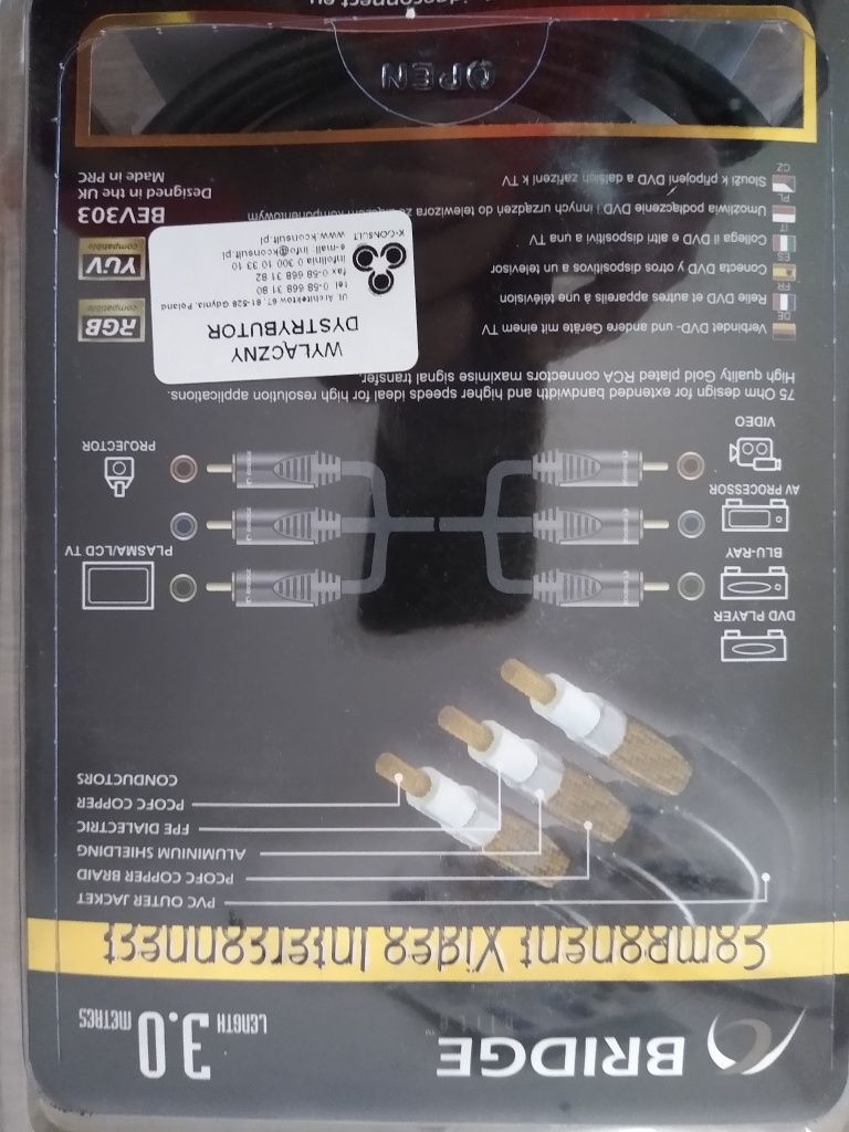 Bridge interkonect Audio Video 1metr