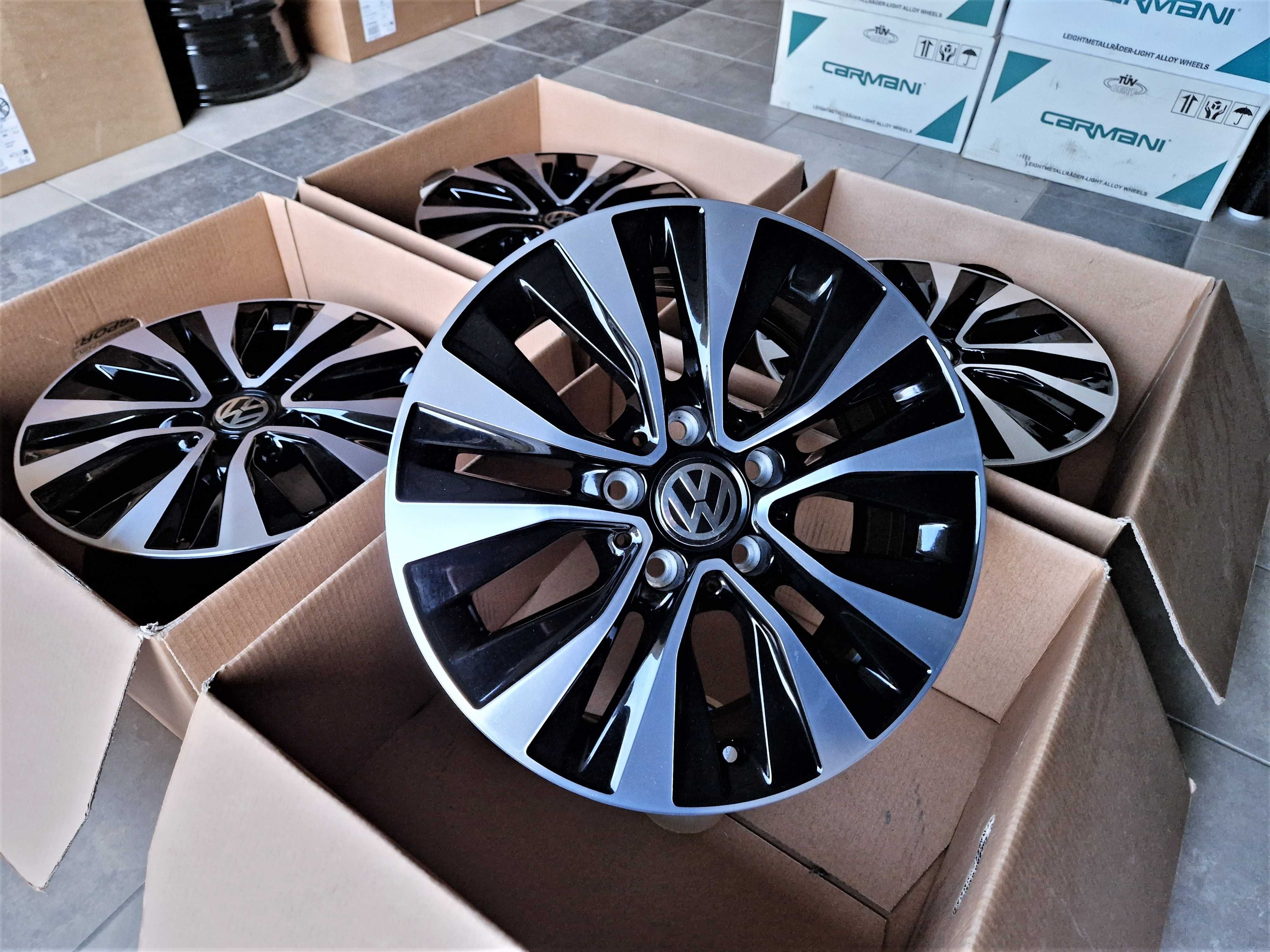 Alufelgi 16 5x112 VW Golf Passat Touran Jetta Caddy Tiguan Czarne 311#