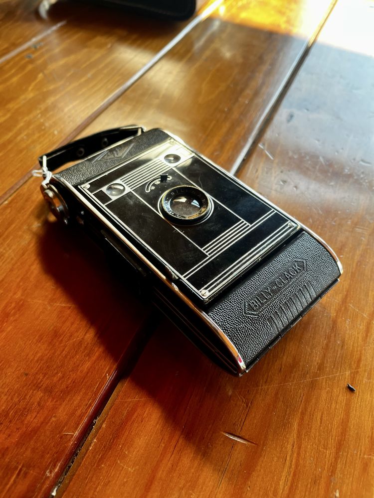 Antiga maquina fotografica Agfa Billy-Clack no.74