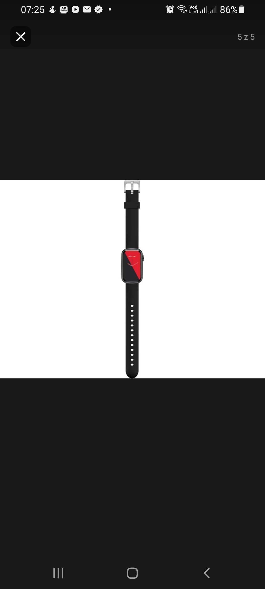 SmartWatch Garett 2 Action czarny wyświetla jak samsung zegarek