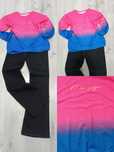 Bluza damska uni na S M L XL ombre z napisem "OlaVoga"