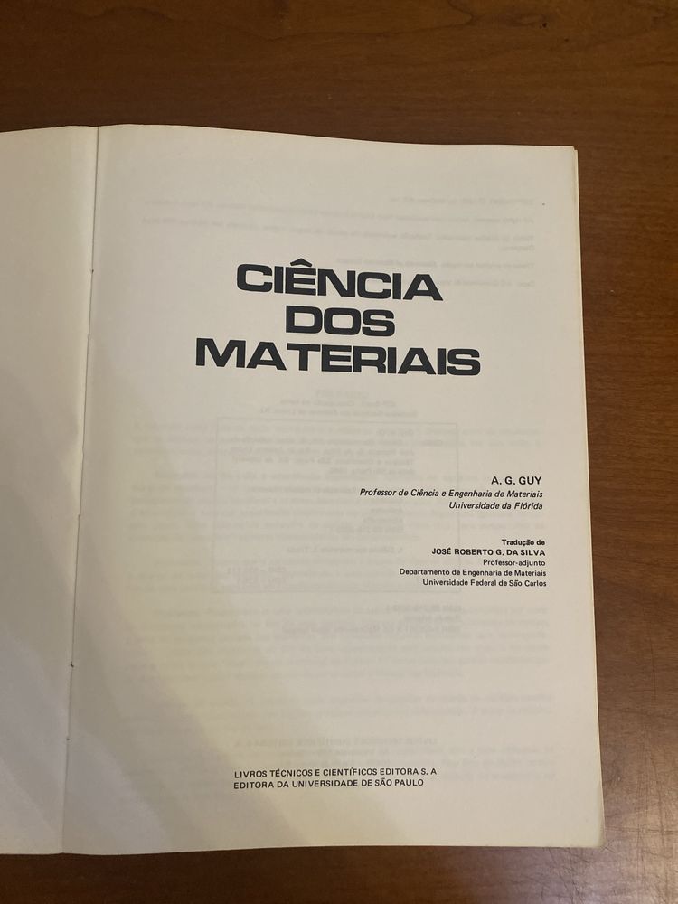 Livro Ciência dos Materiais