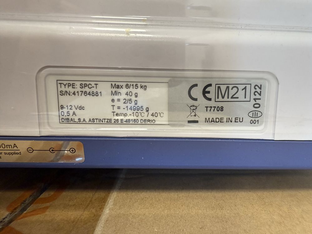 Waga sklepowa DIBAL SPC-T 6/15kg, 30x23cm