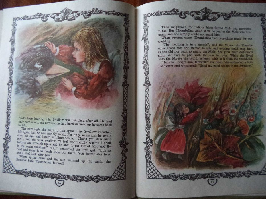 Английский язык Г. Х. Андерсен «Дюймовочка». Книга 1985г.вып.
