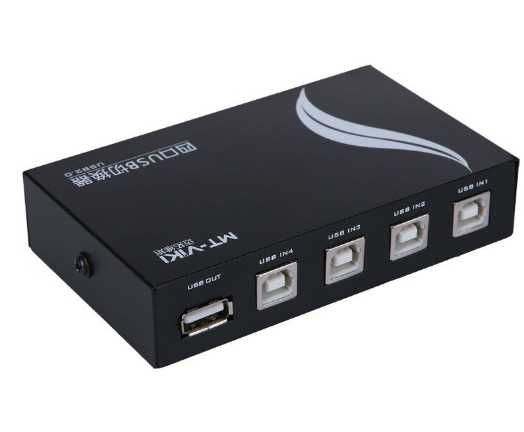 Перемикач/свіч на 4 порти USB для шарингу принтерів сканерів MT-1A4B