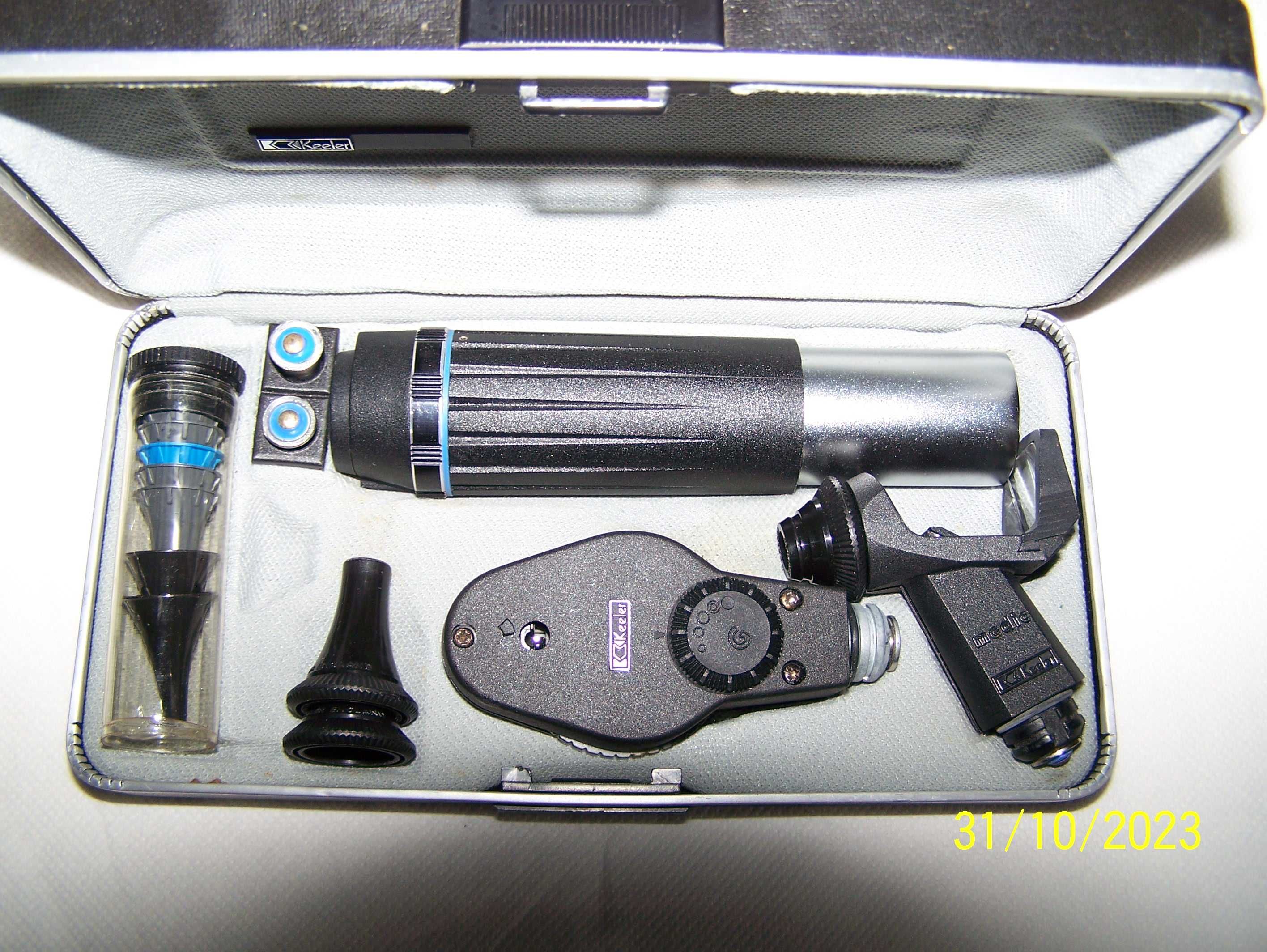 Otoskop oftalmoskop zestaw diagnostyczny firmy Keeler