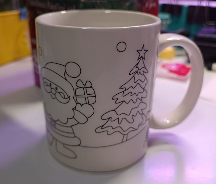 Різдвяний набір. Новорічна. Кружка - розмальовка , чашка - розмальовка
