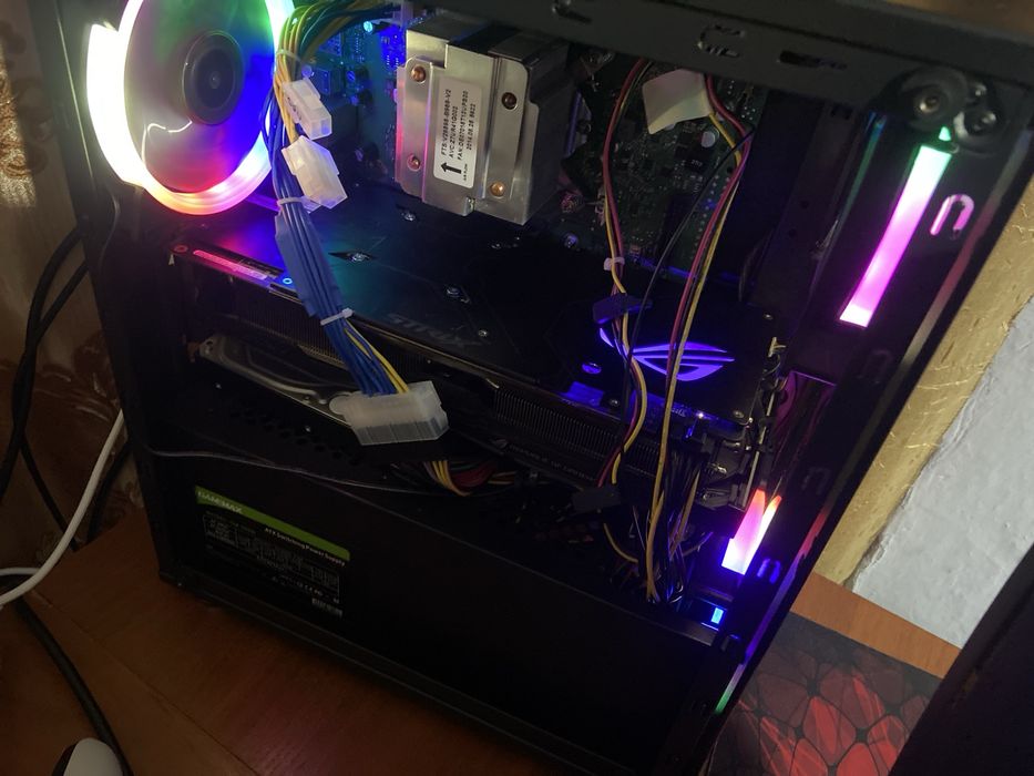 Корпус пк 1STPLAYER X2-R1 Color LED Black