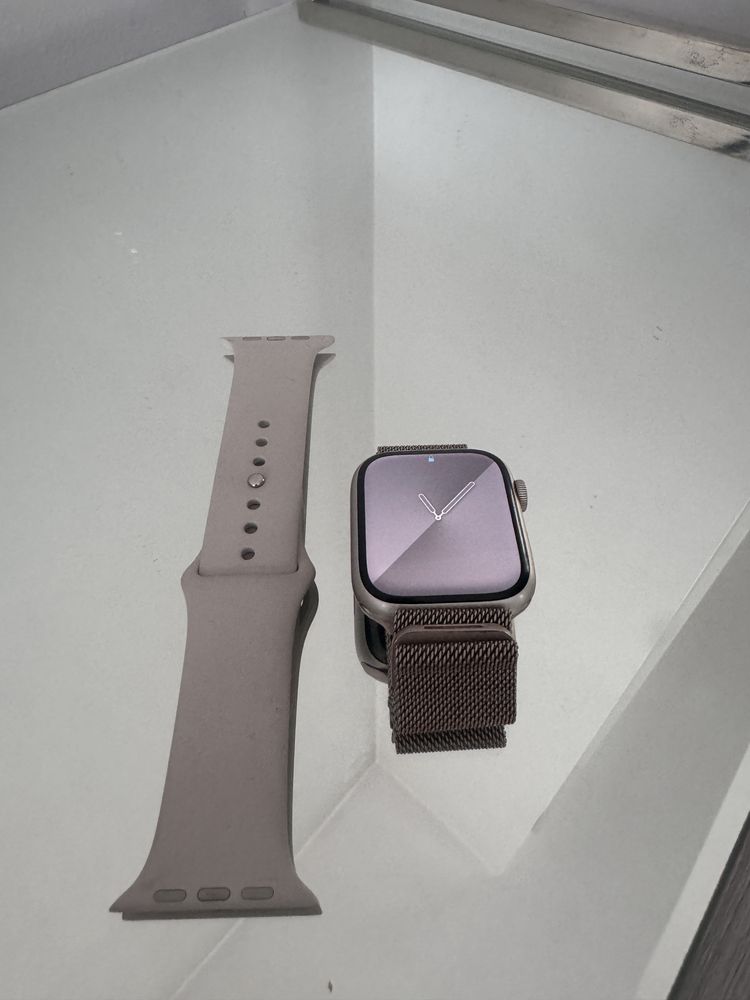 Apple watch series 7 45mm złoty GPS