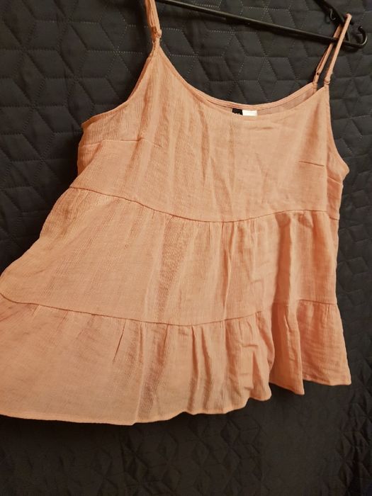 Koszulka na ramiączkach H&M Divided różowa rozmiar 40