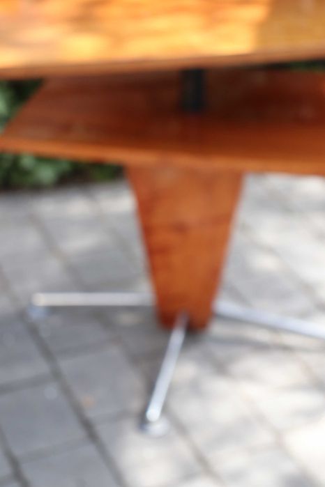 Zabytkowy stolik art deco, poziomowy, obracany blat, antyk, dowóz