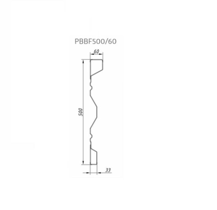 Burty burta do wywrotki   kipra 60cm /2,0mm