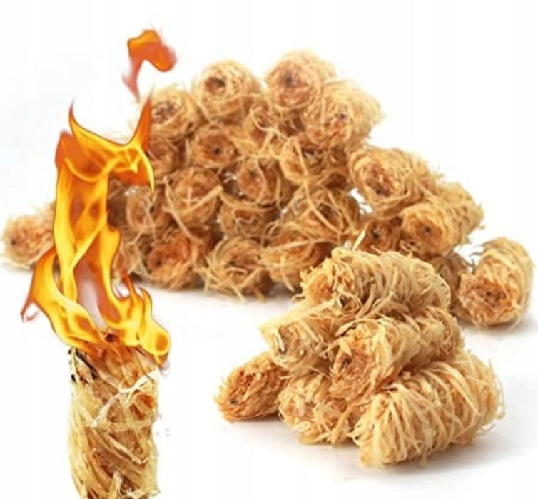 Podpałka do kominka pieca gilla DREWNO EKOLOGICZNE 2KG