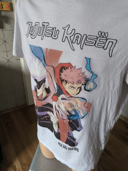 Jujutsu Kaisen t-shirt męski M biały unisex