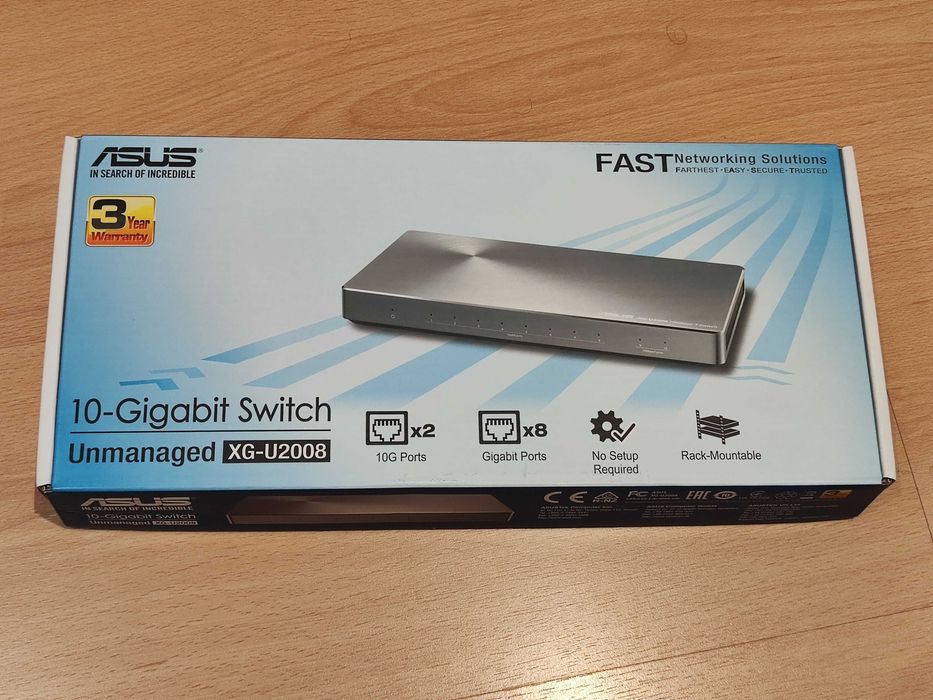 Switch Asus XG-U2008 10 Portas 10 Gigabit