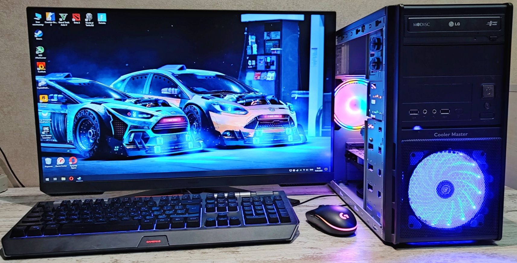 Игровой ПК gtaV cs2 Roblox wot fortnite dota rusr Компьютер