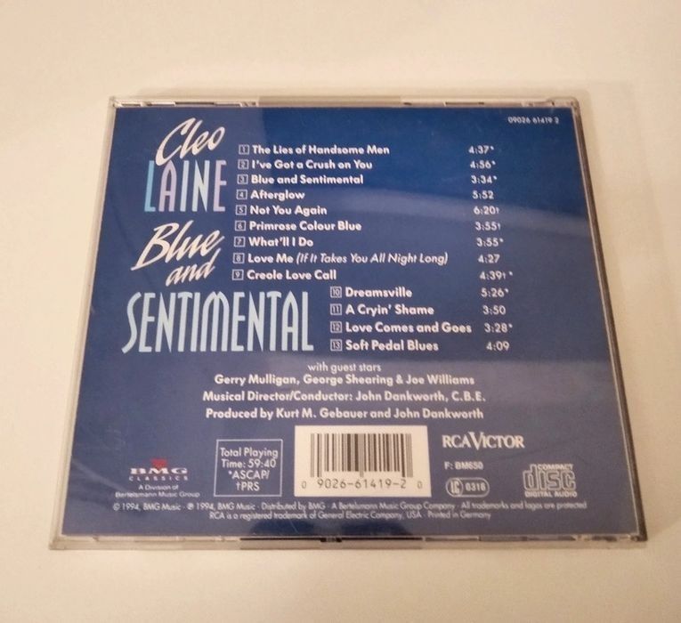 Cleo Laine Blue and sentimental płyta CD