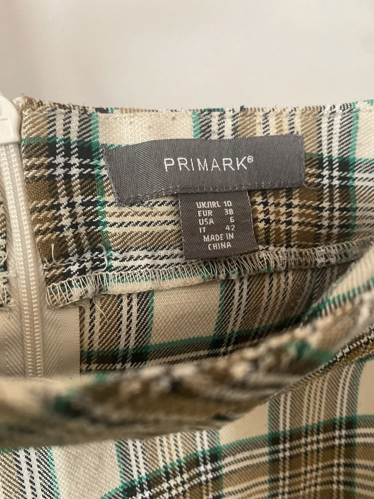 Saia curta xadrex Primark