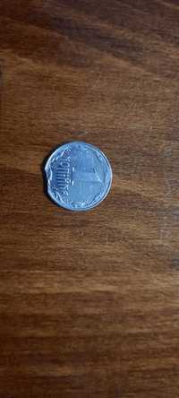 1 копейка 1992 г Колекцыонная Двойной выкус монетной заготовки