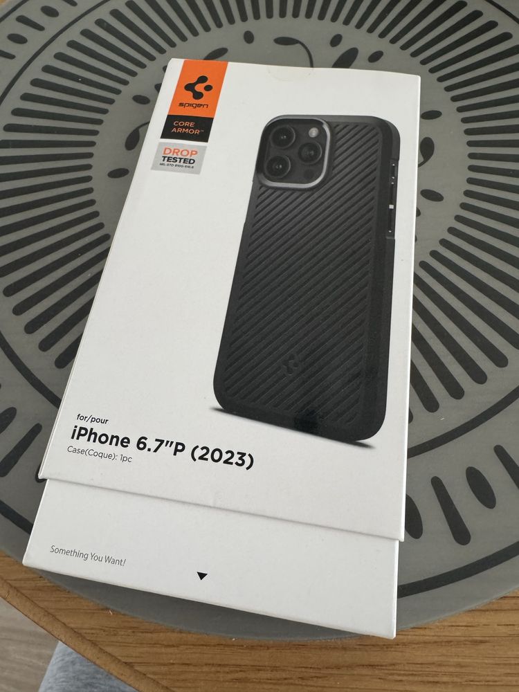 Etui Case Spigen Core Armor iPhone 15 Pro Max MATTE Black Case