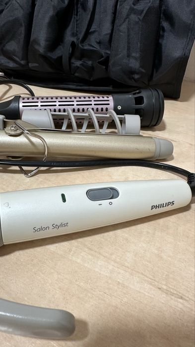 Philips Salon stylist lokowka prostownica etui szczotka