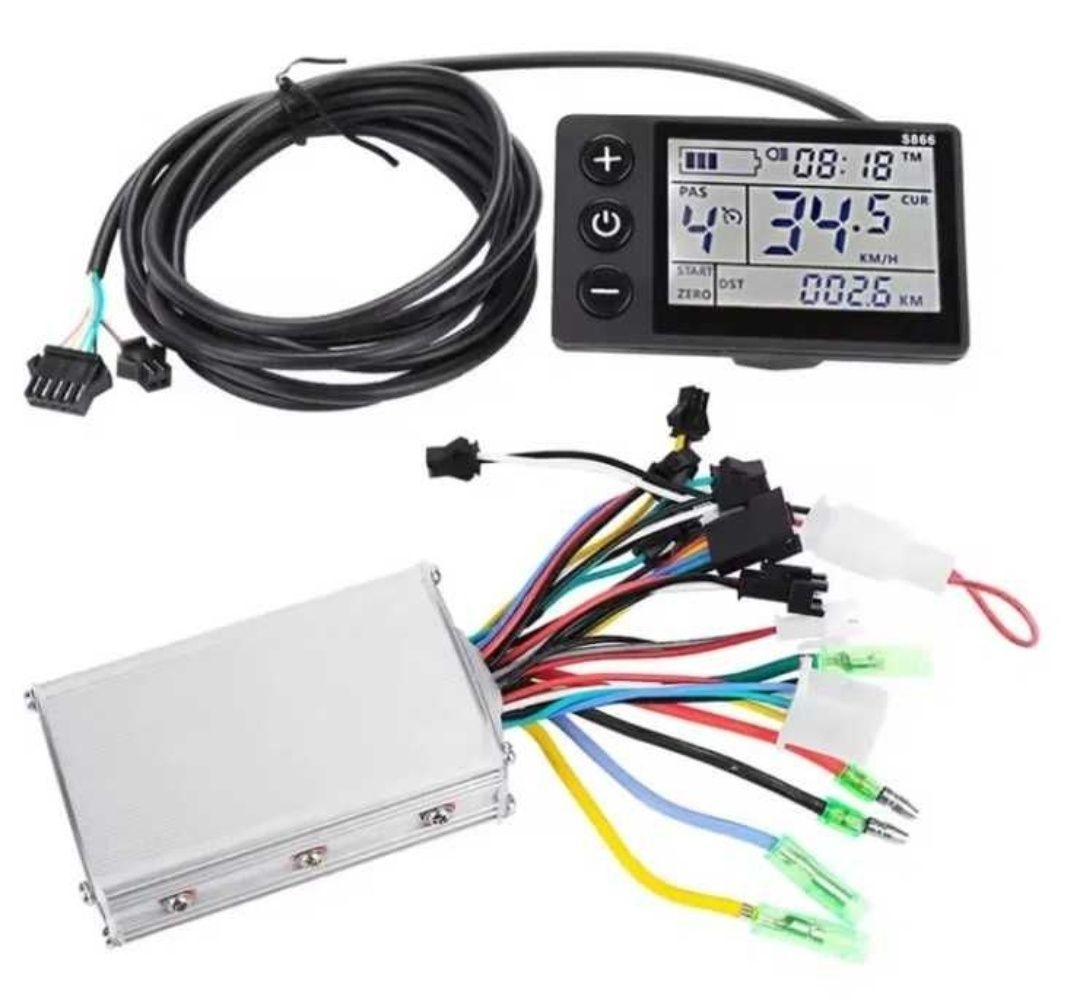 Sterownik 250W 350W 36V 48V plus wyświetlacz zestaw hulajnoga elektryc